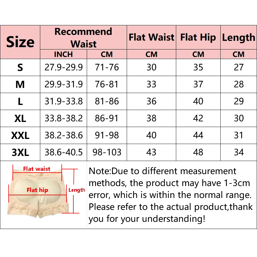 Womens Butt Lifter Panty, Faux Buttock Body Shaper