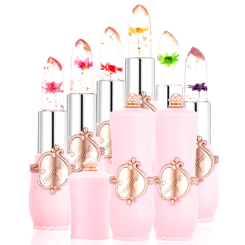 6-Color Transparent Moisturizing Jelly Color Changing Lipstick